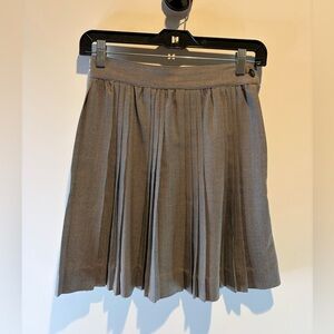 French Connection Taupe Pleated Skirt